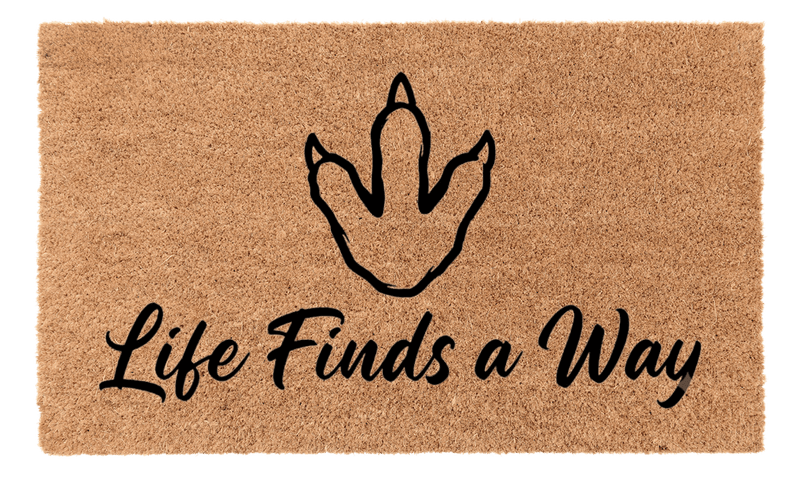 Life Finds a Way Coir Mat