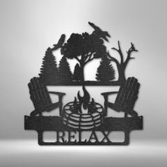 Campfire Personalized Gifts - Custom Metal Sign