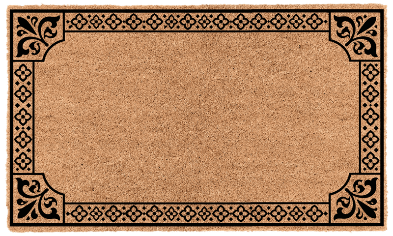 Mediterranian Border Personalized Coir Mat