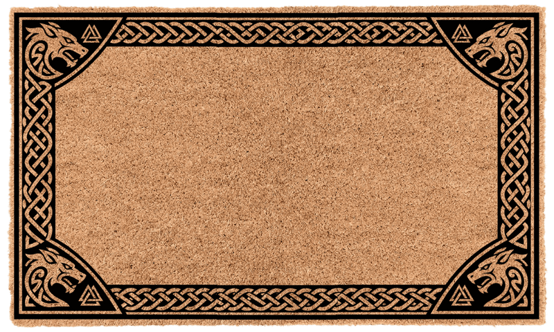 Norse Border Personalized Coir Mat