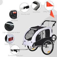 Elite II 2-In-1 Pet Dog Bike Trailer and Stroller