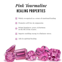 Natural 2.4 Carat Pink Tourmaline Stud Earrings with Screw Back