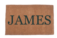Plain Text Personalized Doormats