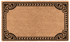 Polynesian Border Personalized Coir Mat