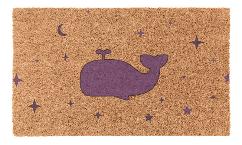 Purple Whale Coir Mat