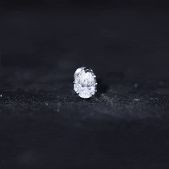 Certified Moissanite Teardrop Helix Earring for Women