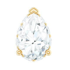 Certified Moissanite Teardrop Helix Earring for Women