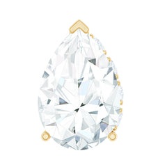 Pear Shaped Diamond Solitaire Tragus Earring