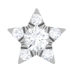 Genuine Diamond Star Nose Pin