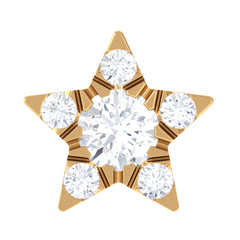 Genuine Diamond Star Nose Pin
