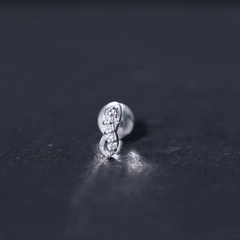 Real Diamond Infinity Tragus Earring for Women