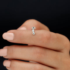Real Diamond Infinity Tragus Earring for Women