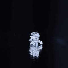 Diamond Lotus Cartilage Earring