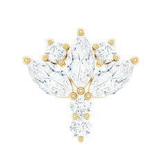Diamond Lotus Cartilage Earring