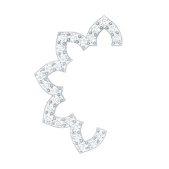 Certified Moissanite Designer Earring for Cartilage Piercing