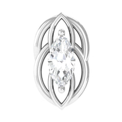 Minimal Marquise Cut Moissanite Cartilage Earring