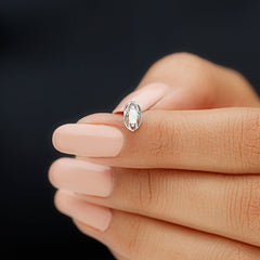 Minimal Marquise Cut Moissanite Cartilage Earring