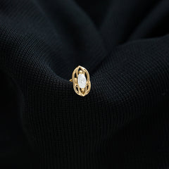 Minimal Marquise Cut Moissanite Cartilage Earring
