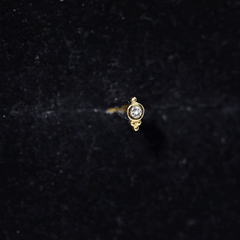 Dainty Diamond Beaded Conch Earring