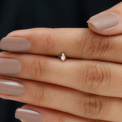 Dainty Diamond Beaded Conch Earring