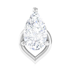 3X5MM Pear Shape Moissanite Solitaire Cartilage Earring