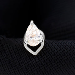 3X5MM Pear Shape Moissanite Solitaire Cartilage Earring