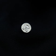 Solitaire Moissanite Circle Cartilage Earring