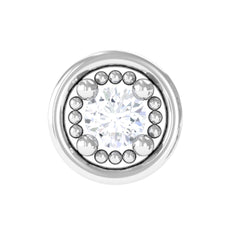 Elegant Moissanite Gold Circle Earring for Helix Piercing