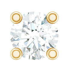 Natural Diamond Conch Piercing Earring