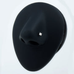 Minimalist Peg Head Set Diamond Nose Pin Stud