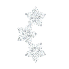 Helix Flower Crawler Earring with Diamond