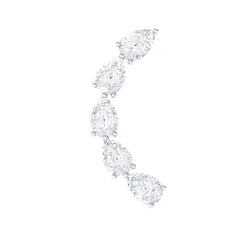 Pear Shape Diamond Crawler Earring for Cartilage Piercing