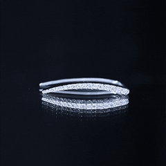 Graduated Style Diamond Climber Helix Earring