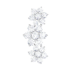 Certified Diamond Flower Crawler Cartilage Earring
