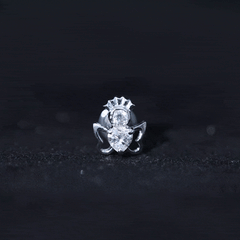 Heart Diamond Angel Earring for Helix Piercing