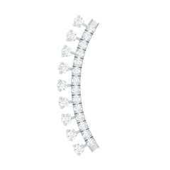 Minimal Diamond Crawler Earring for Cartilage Piercing