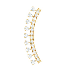 Minimal Diamond Crawler Earring for Cartilage Piercing