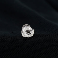Certified Diamond Spiral Earring for Cartilage Piercing