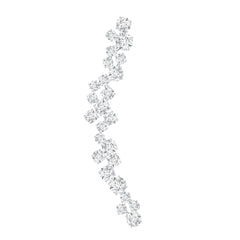 Diamond Cluster Climber Earring for Helix Piercing