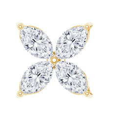 Marquise Four Petal Flower Cartilage Earring