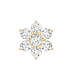 Simple Diamond Flower Cartilage Earring