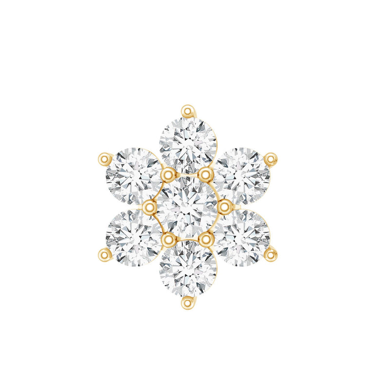 Simple Diamond Flower Cartilage Earring