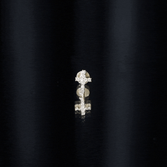 Minimalist Diamond Cross Cartilage Earring