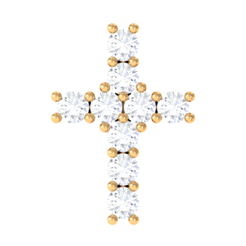 Minimalist Diamond Cross Cartilage Earring