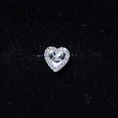 Cute Diamond Love Heart Earring for Helix Piercing