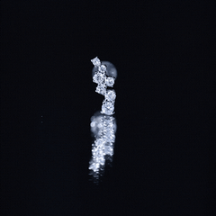 Simple Diamond Helix Piercing Earring with Flat Back