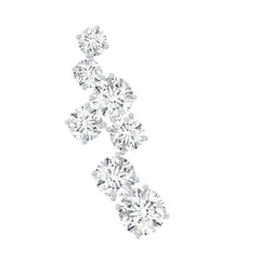 Simple Diamond Helix Piercing Earring with Flat Back