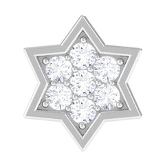 Certified Diamond Star Earring for Helix Piercing