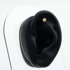 Dainty Diamond Star Earring for Tragus Piercing