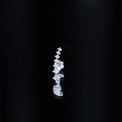 Graduated Style Diamond Ear Climber Earring